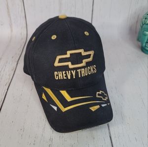 Chevy Trucks GM Baseball Cap Black/Gold Snap Back Hat Men's One Size Unisex